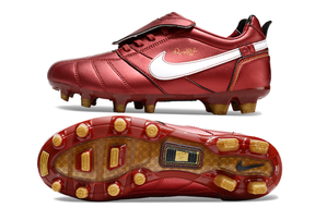 chuteira-campo-nike-retrô-tiempo-legend-r10-elite-vermelha-e-branca-2