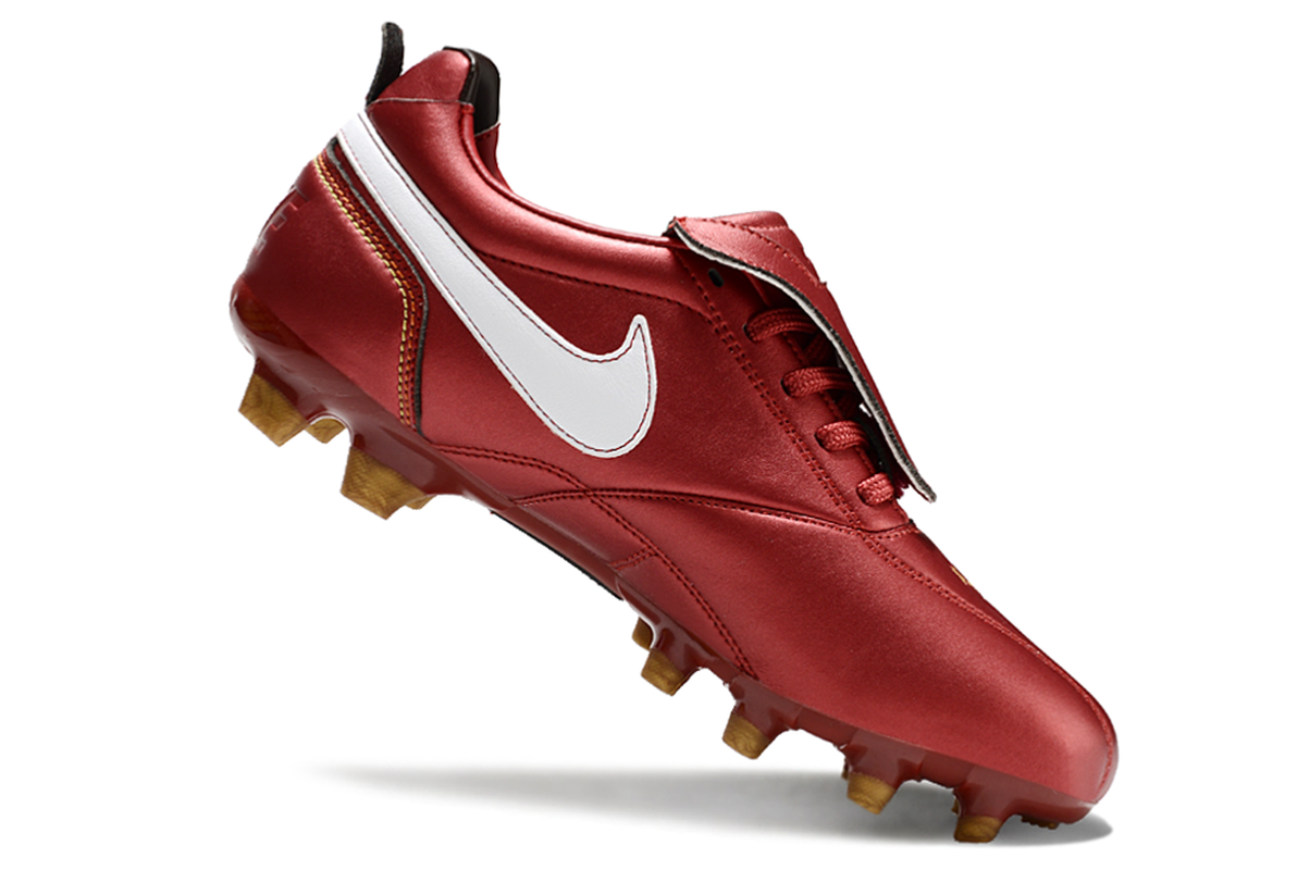 chuteira-campo-nike-retrô-tiempo-legend-r10-elite-vermelha-e-branca-6