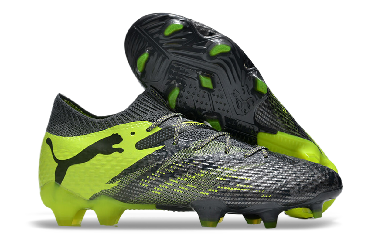 chuteira-campo-puma-future-7-fg-cinza-e-verde-rush-pack-3