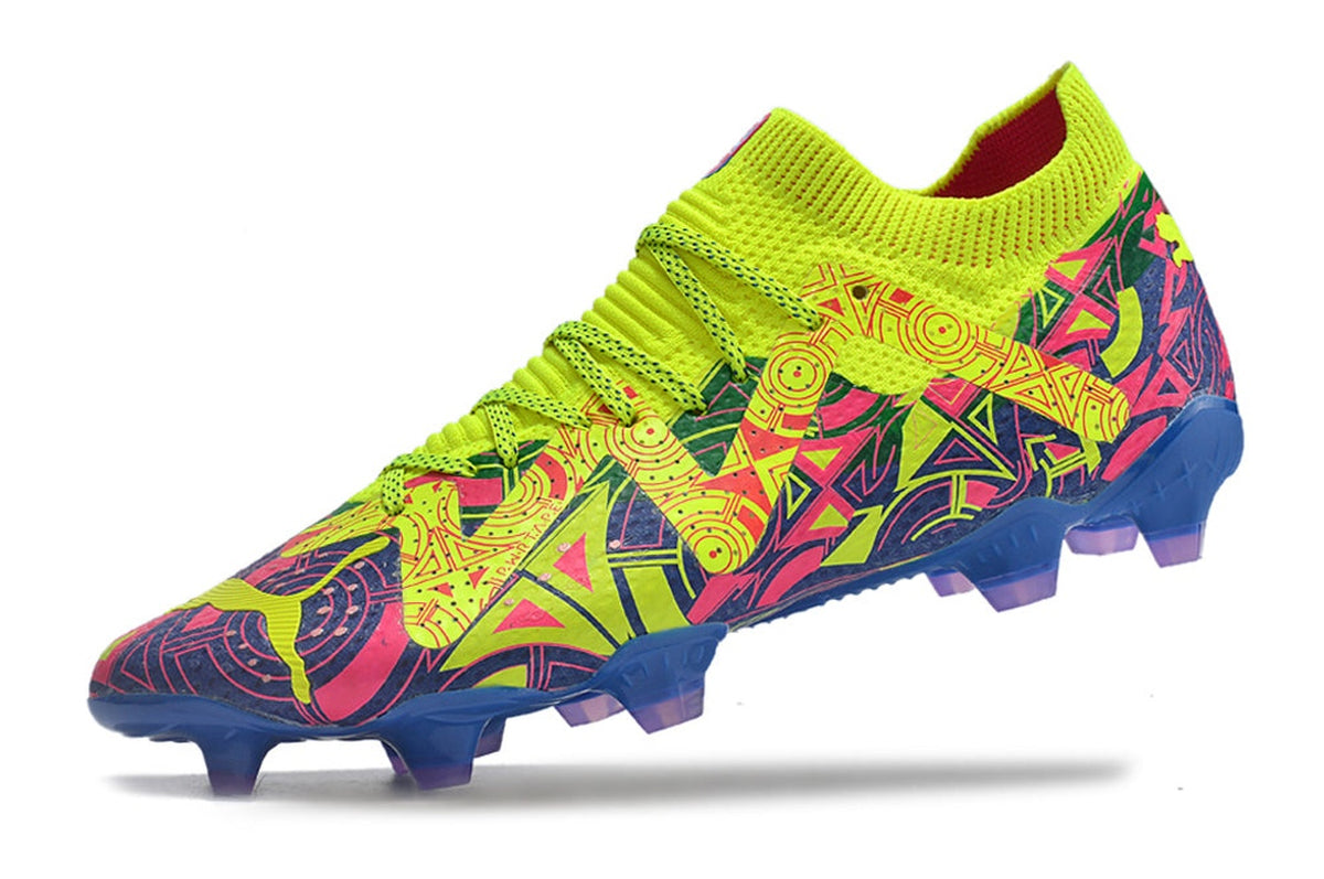 chuteira-campo-puma-future-ultimate-fg-verde-rosa-e-azul-energy-pack-2