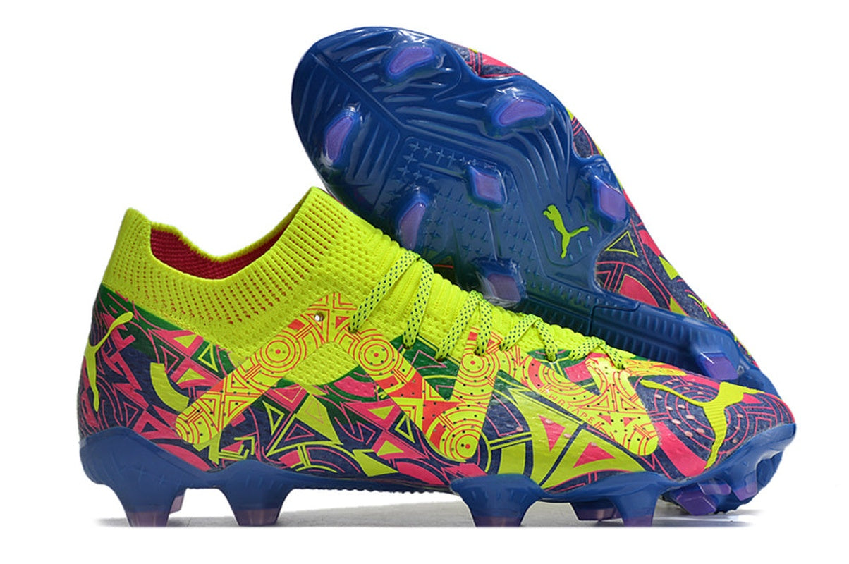chuteira-campo-puma-future-ultimate-fg-verde-rosa-e-azul-energy-pack-3