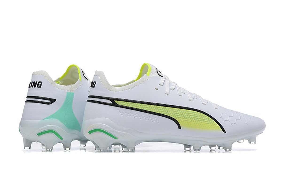 chuteira-campo-puma-king-ultimate-fg-branca-e-verde-pursuit-pack-3