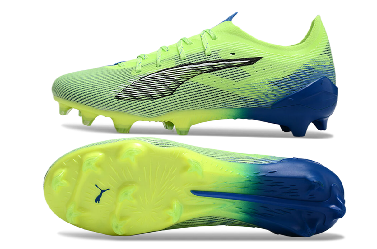 chuteira-campo-puma-ultra-5-ultimate-fg-verde-e-azul-lights-out-pack-2