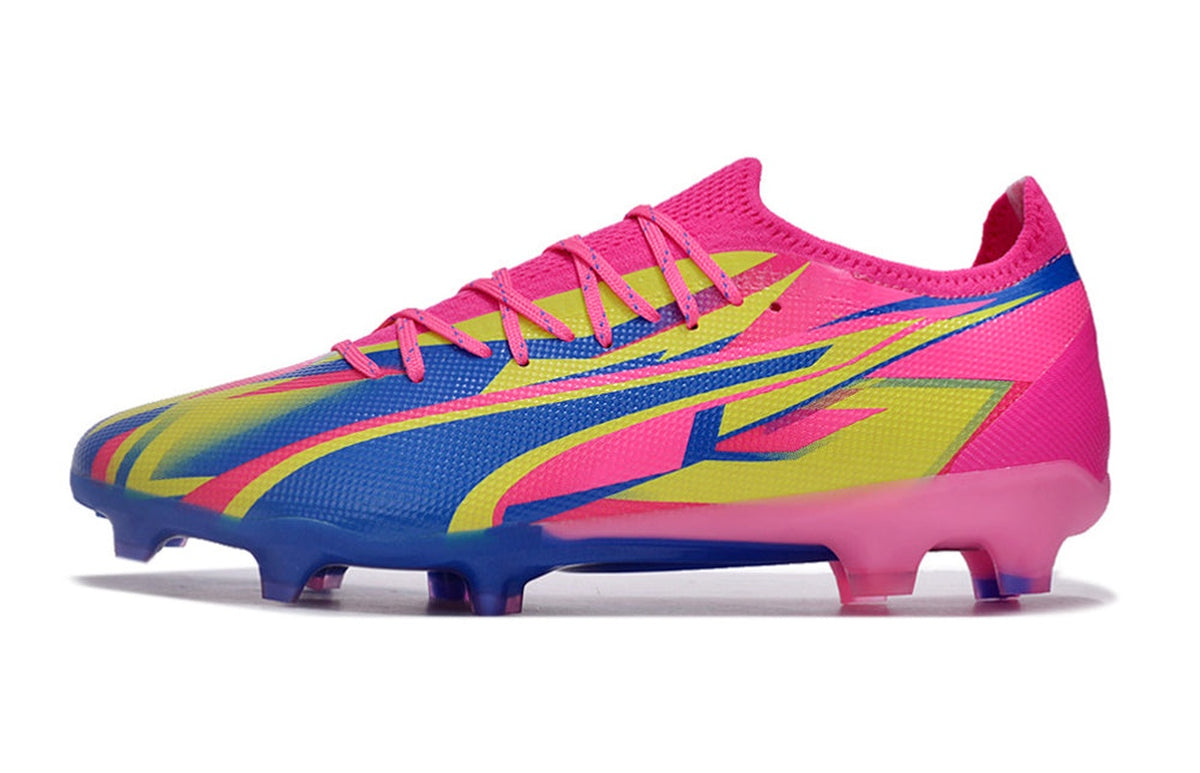 chuteira-campo-puma-ultra-ultimate-fg-rosa-azul-e-amarelo-energy-pack-1