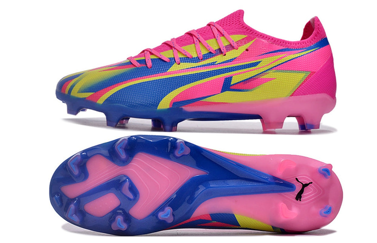 chuteira-campo-puma-ultra-ultimate-fg-rosa-azul-e-amarelo-energy-pack-7