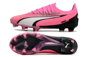 chuteira-campo-puma-ultra-ultimate-fg-rosa-e-preto-phenomenal-pack-5