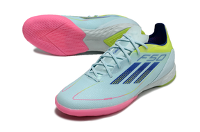 chuteira-futsal-adidas-f50-ic-azul-rosa-e-amarelo-re-emergence-pack-3