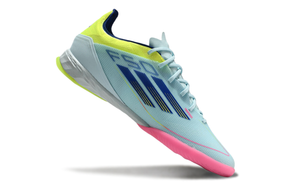 chuteira-futsal-adidas-f50-ic-azul-rosa-e-amarelo-re-emergence-pack-5