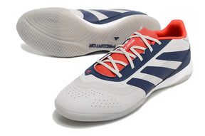 chuteira-futsal-adidas-predator-24-elite-ic-prata-azul-e-vermelho-roteiro-pack-4