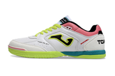 chuteira-futsal-joma-top-flex-rebound-ic-branca-verde-rosa-e-azul-1
