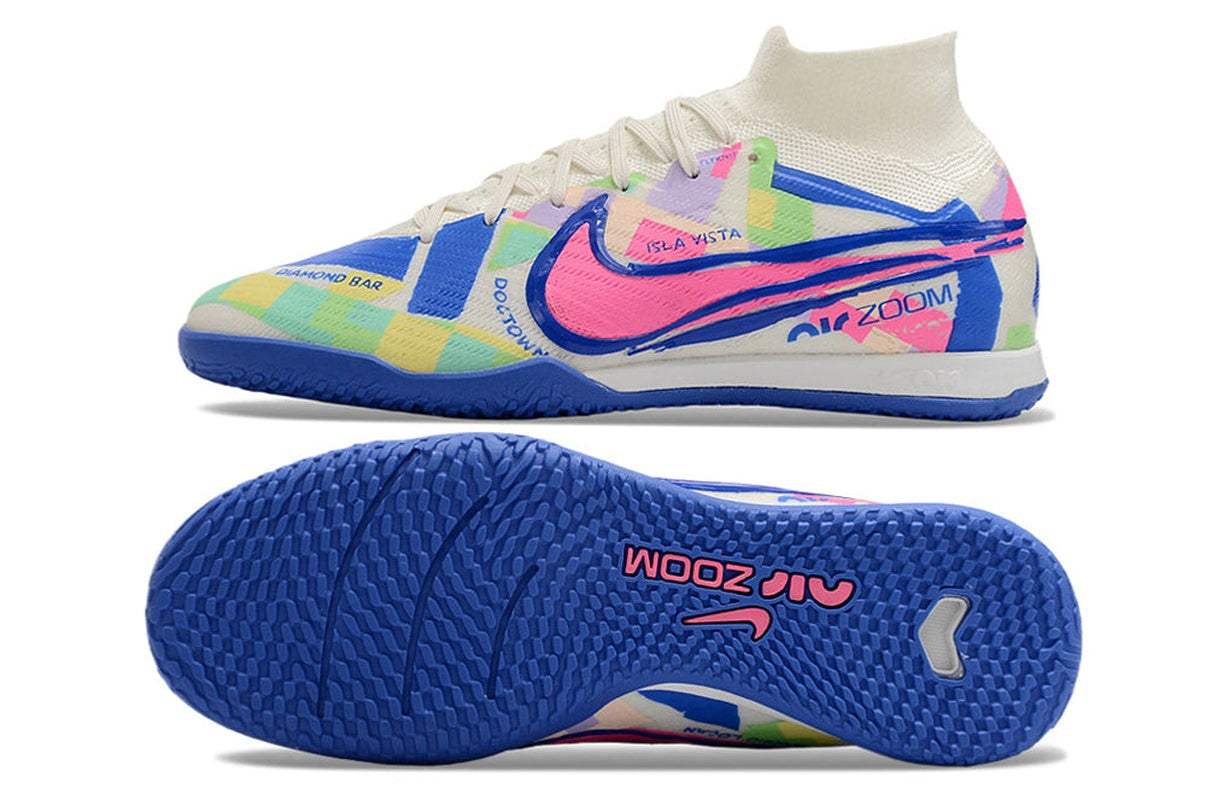 chuteira-futsal-nike-air-zoom-mercurial-superfly-9-elite-ic-branca-azul-e-rosa-socal-pack-4