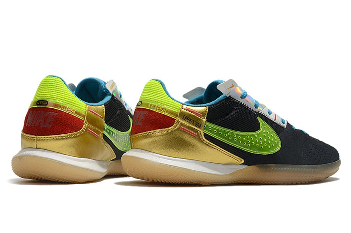 chuteira-futsal-nike-streetgato-ic-preta-azul-verde-e-dourada-3