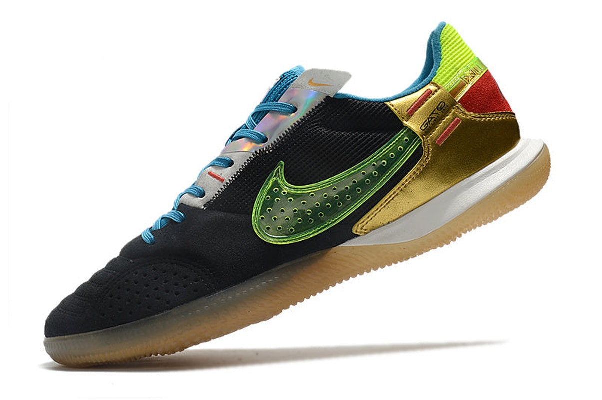 chuteira-futsal-nike-streetgato-ic-preta-azul-verde-e-dourada-5