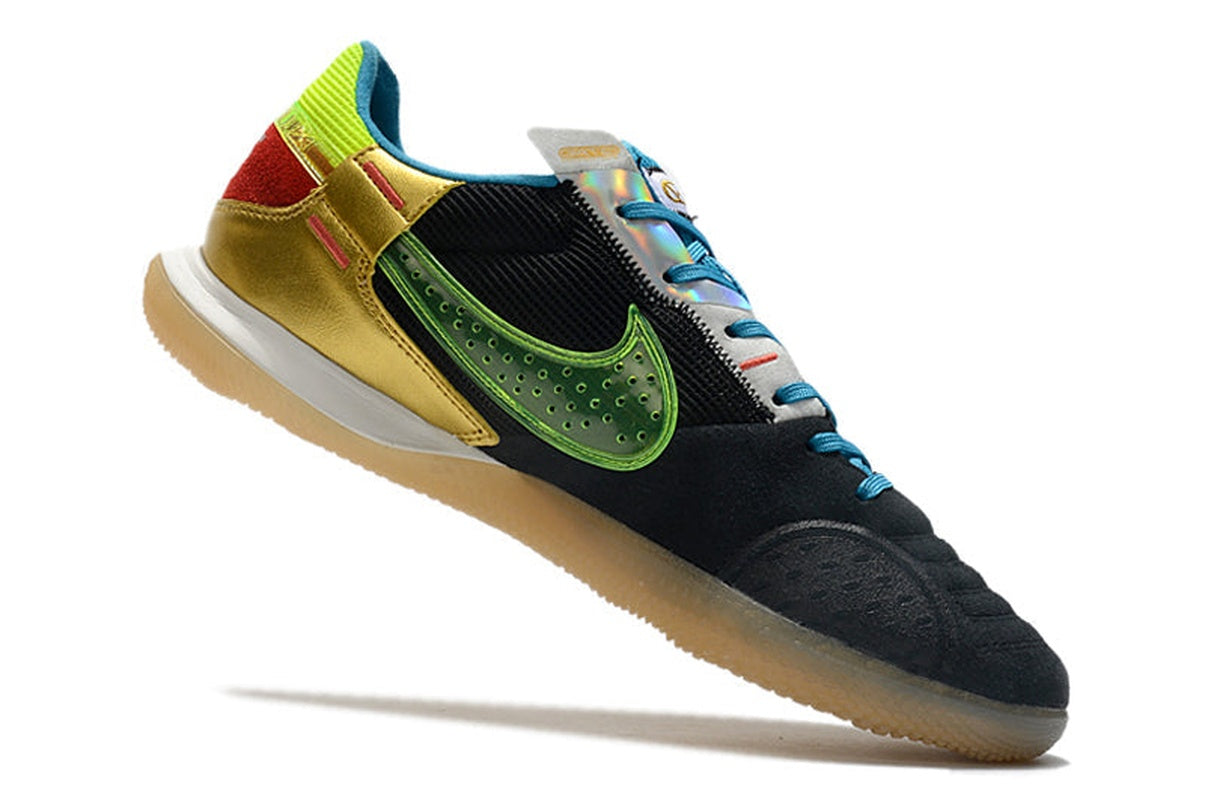 chuteira-futsal-nike-streetgato-ic-preta-azul-verde-e-dourada-6
