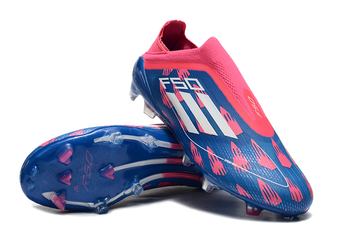 chuteira-infantil-campo-adidas-f50-ll-fg-rosa-azul-e-branca-reemergence-pack-5
