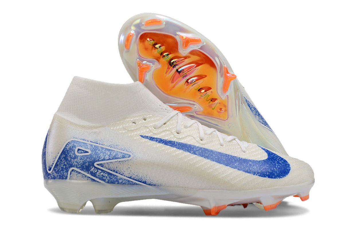 chuteira-infantil-campo-nike-air-zoom-mercurial-superfly-10-elite-fg-branca-azul-e-laranja-blueprint-pack-5