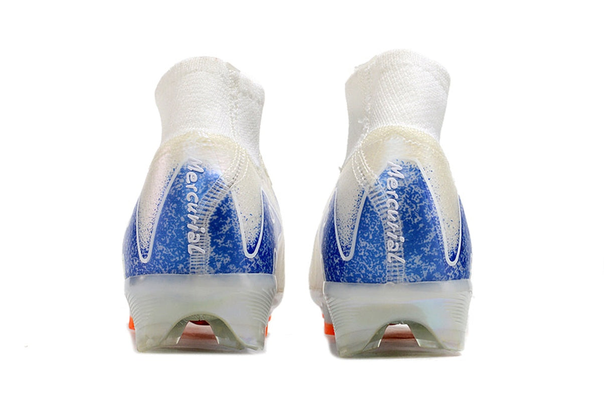 chuteira-infantil-campo-nike-air-zoom-mercurial-superfly-10-elite-fg-branca-azul-e-laranja-blueprint-pack-6