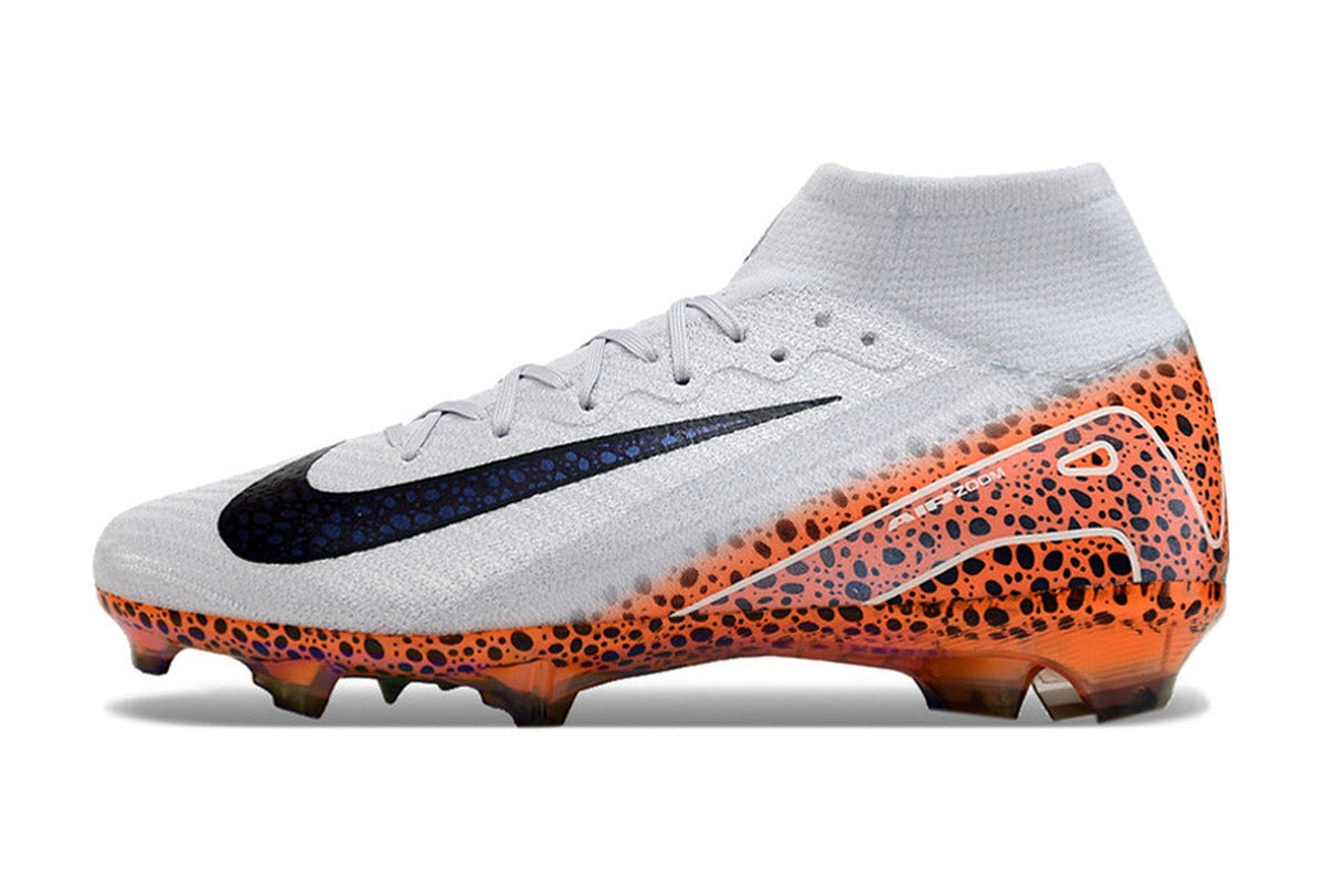 chuteira-infantil-campo-nike-air-zoom-mercurial-superfly-10-elite-fg-branca-laranja-e-preto-eletric-pack-1