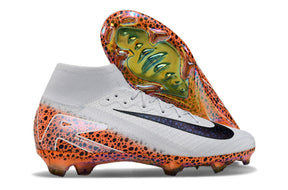 chuteira-infantil-campo-nike-air-zoom-mercurial-superfly-10-elite-fg-branca-laranja-e-preto-eletric-pack-5