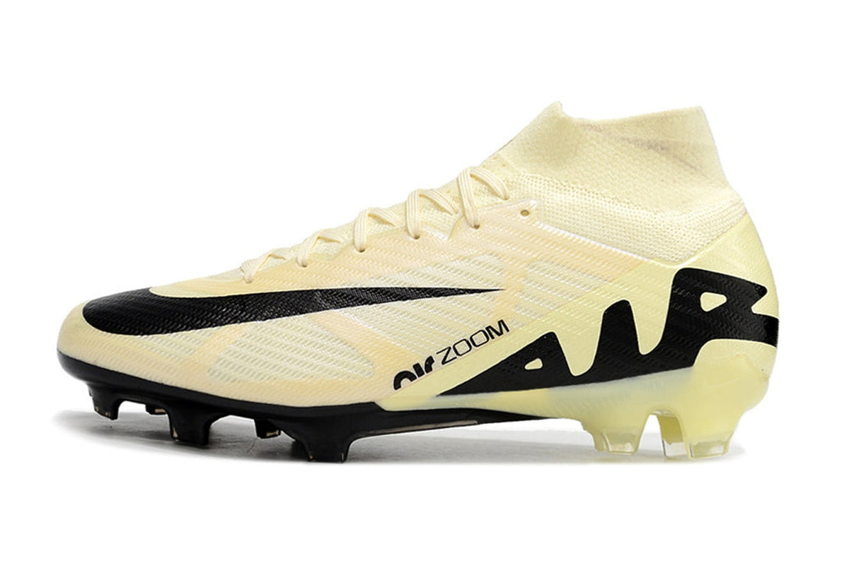 chuteira-infantil-campo-nike-air-zoom-mercurial-superfly-9-elite-fg-bege-e-preta-mad-ready-pack-1