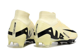chuteira-infantil-campo-nike-air-zoom-mercurial-superfly-9-elite-fg-bege-e-preta-mad-ready-pack-4