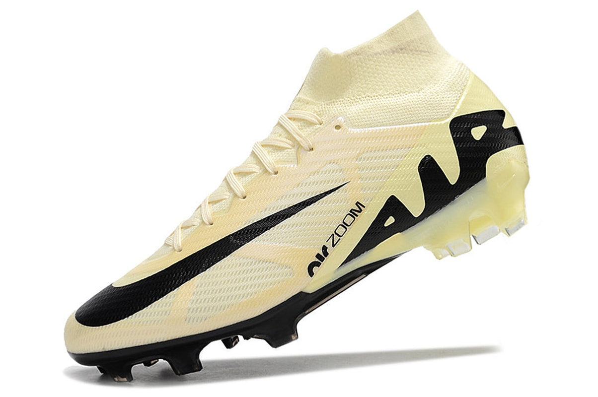 chuteira-infantil-campo-nike-air-zoom-mercurial-superfly-9-elite-fg-bege-e-preta-mad-ready-pack-6