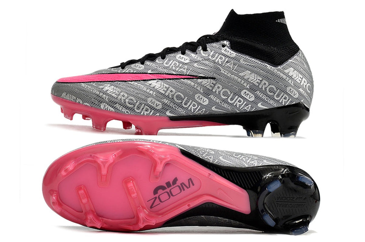 chuteira-infantil-campo-nike-air-zoom-mercurial-superfly-9-elite-fg-prata-e-rosa-25-anos-nike-2