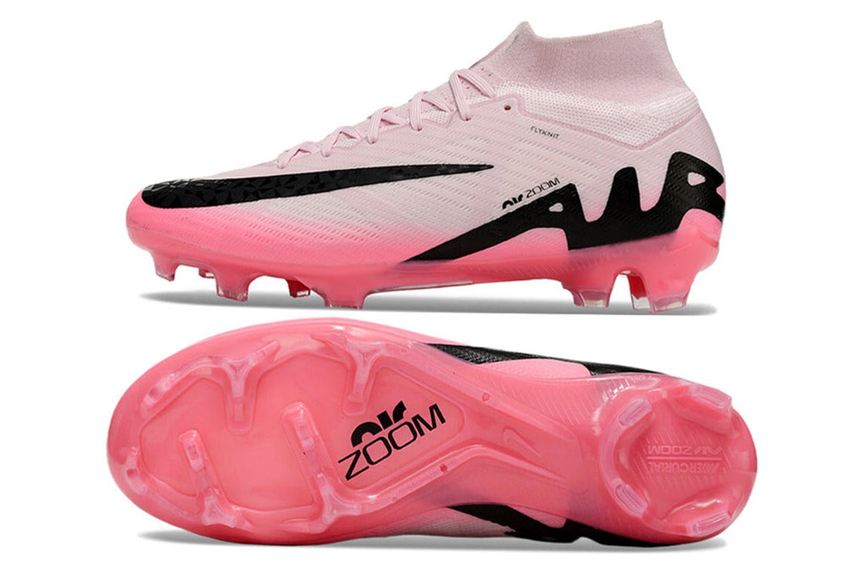 chuteira-infantil-campo-nike-air-zoom-mercurial-superfly-9-elite-fg-rosa-e-preto-mad-brilliance-pack-2