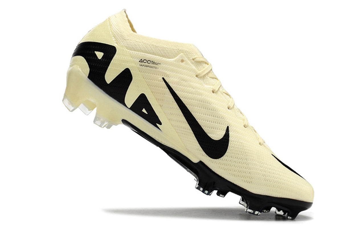 chuteira-infantil-campo-nike-air-zoom-mercurial-vapor-15-elite-fg-bege-e-preta-mad-ready-pack-7