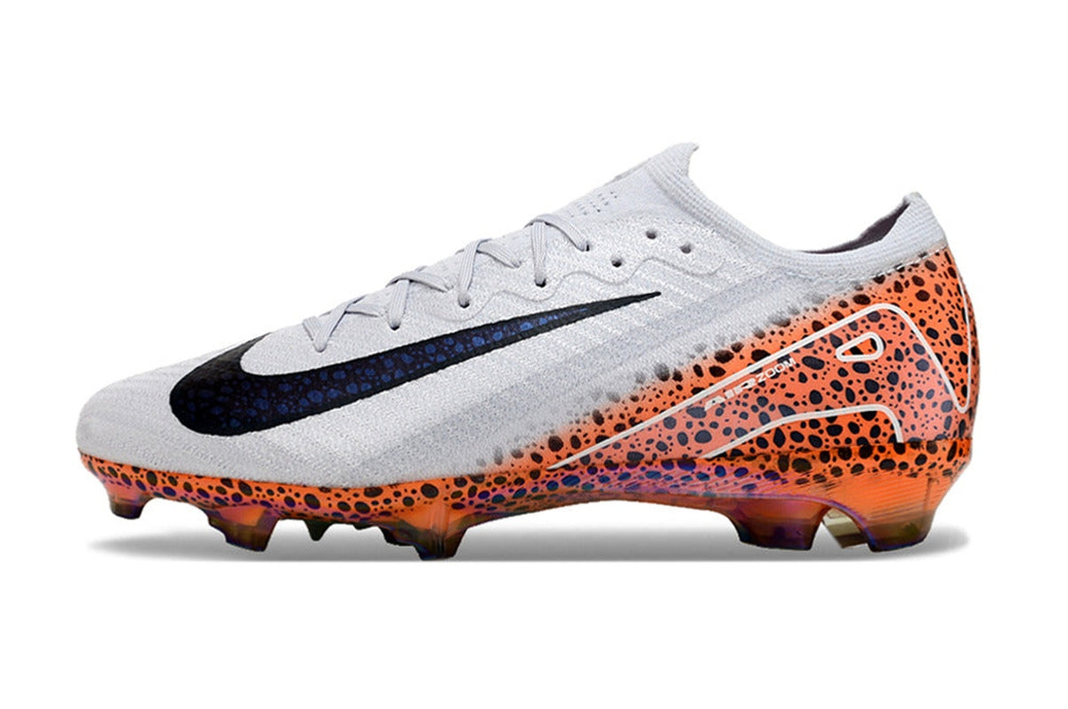 chuteira-infantil-campo-nike-air-zoom-mercurial-vapor-16-elite-fg-branca-laranja-e-preta-eletric-pack-1