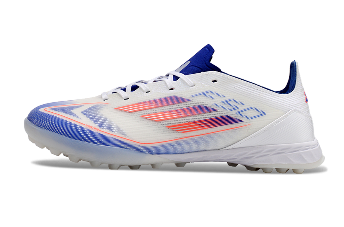 chuteira-infantil-society-adidas-f50-tf-branca-azul-e-vermelha-advancement-pack-1