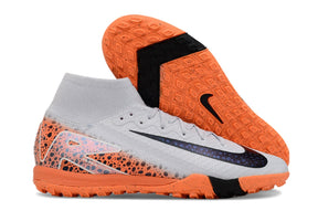 chuteira-infantil-society-nike-air-zoom-mercurial-superfly-10-elite-tf-branca-laranja-e-preto-eletric-pack-5
