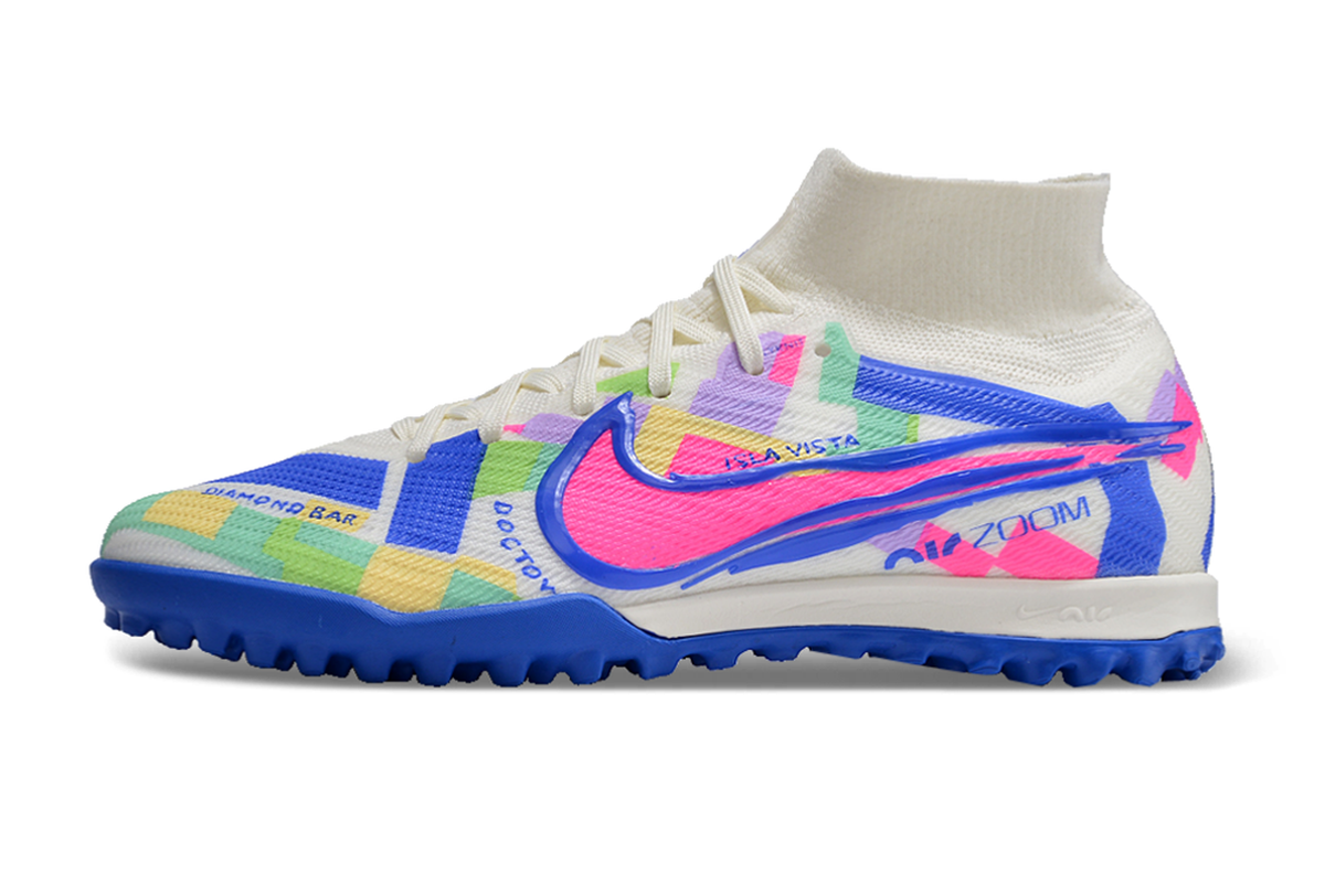 chuteira-infantil-society-nike-air-zoom-mercurial-superfly-9-elite-tf-branca-azul-e-rosa-socal-pack-1