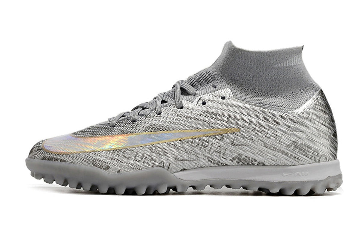 chuteira-infantil-society-nike-air-zoom-mercurial-superfly-9-elite-tf-prata-anniversary-25-years-pack-1