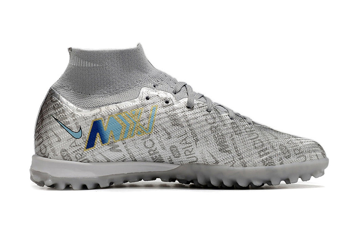 chuteira-infantil-society-nike-air-zoom-mercurial-superfly-9-elite-tf-prata-anniversary-25-years-pack-2