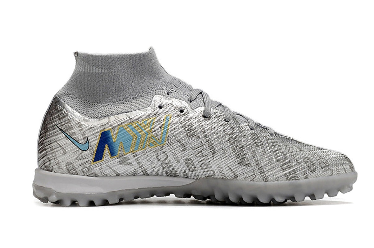 chuteira-infantil-society-nike-air-zoom-mercurial-superfly-9-elite-tf-prata-anniversary-25-years-pack-2