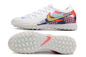 chuteira-infantil-society-nike-phantom-gx-2-elite-tf-branca-cinza-e-vermelha-barna-pack-4