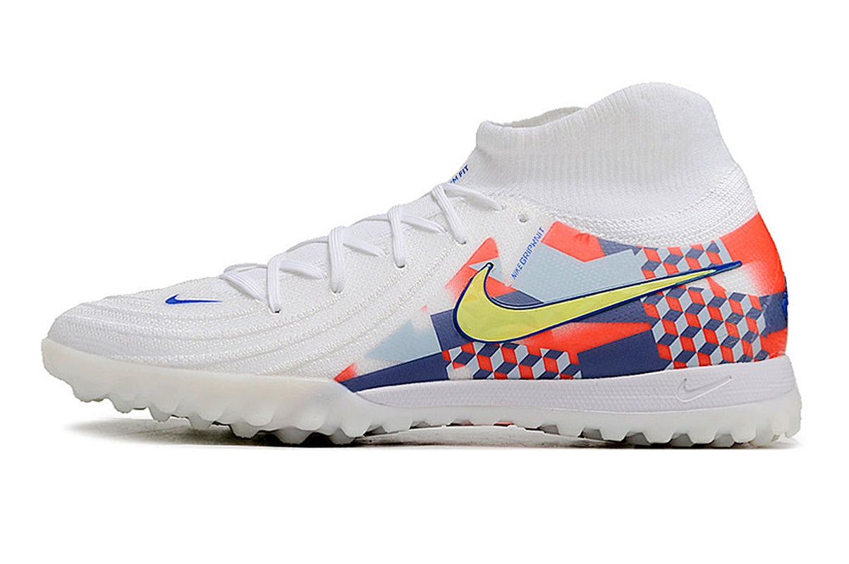 chuteira-infantil-society-nike-phantom-luna-2-elite-tf-branca-cinza-e-vermelha-barna-pack-1