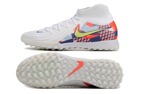 chuteira-infantil-society-nike-phantom-luna-2-elite-tf-branca-cinza-e-vermelha-barna-pack-4