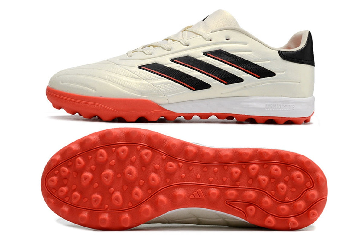 chuteira-society-adidas-copa-pure1-tf-bege-laranja-e-preta-solar-energy-2