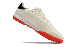 chuteira-society-adidas-copa-pure1-tf-bege-laranja-e-preta-solar-energy-6