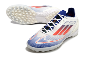 chuteira-society-adidas-f50-tf-branca-azul-e-vermelha-advancement-pack-4