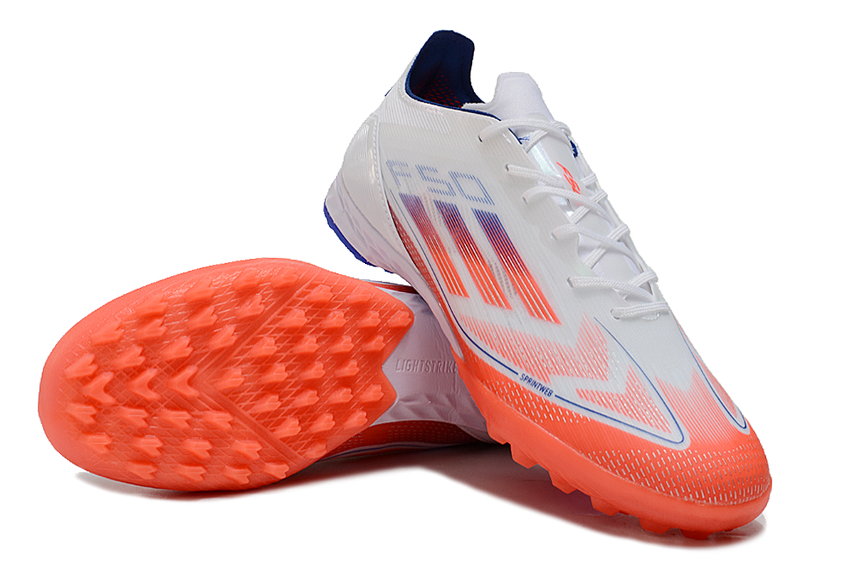 chuteira-society-adidas-f50-tf-branca-vermelha-e-azul-advancement-pack-5