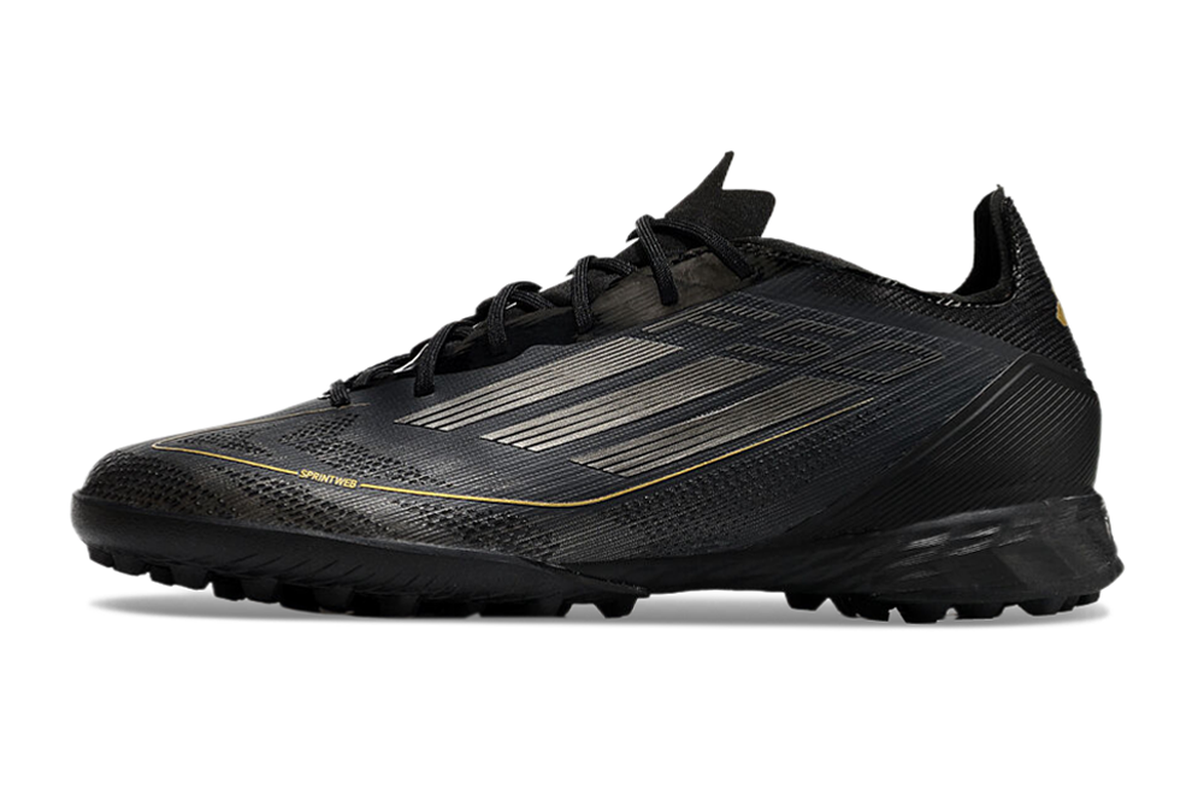 chuteira-society-adidas-f50-tf-preta-e-dourada-dark-spark-pack-1