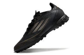 chuteira-society-adidas-f50-tf-preta-e-dourada-dark-spark-pack-5