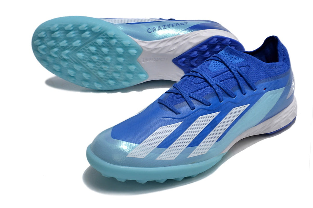chuteira-society-adidas-x-crazyfast1-tf-azul-marine-rush-pack-4
