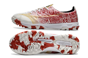 chuteira-society-mizuno-alpha-tf-branca-vermelha-e-dourada-signature-pack-2