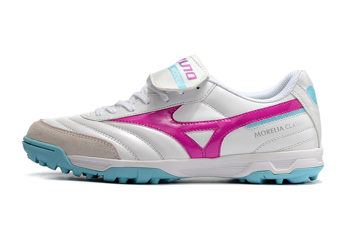 chuteira-society-mizuno-morelia-3-tf-branca-rosa-e-azul-1