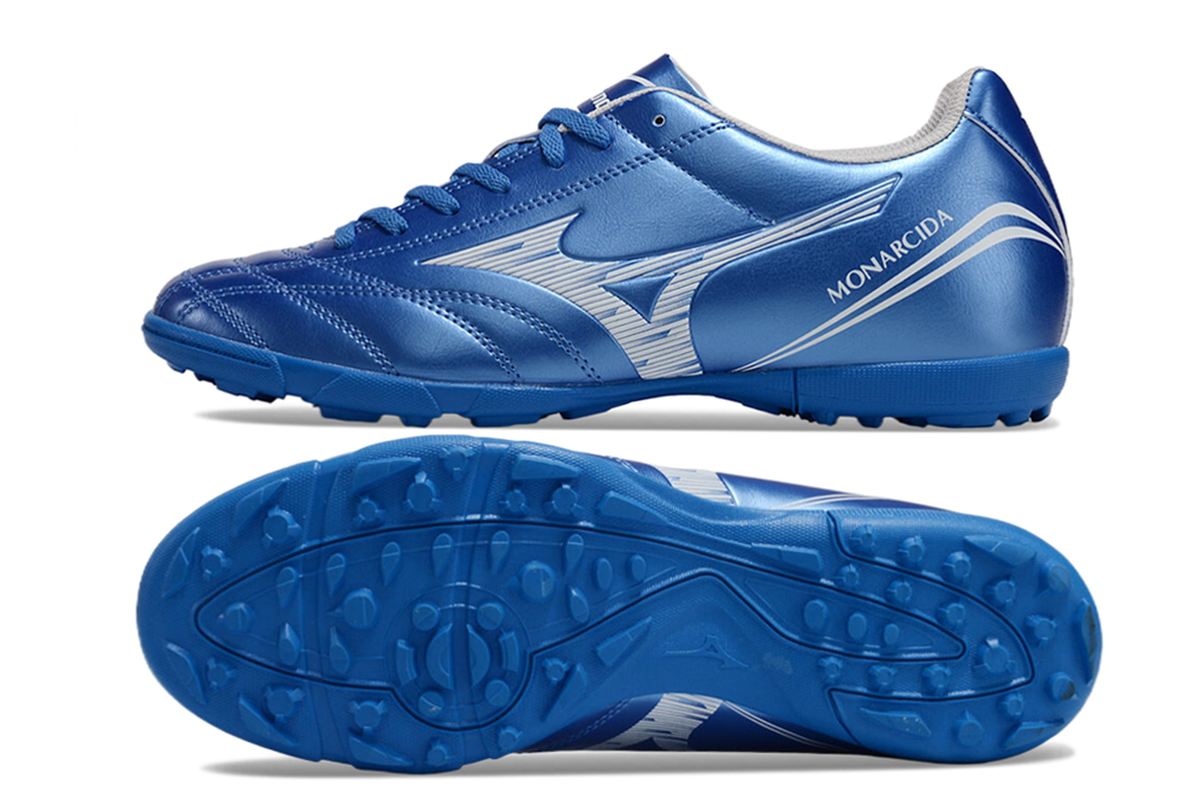 chuteira-society-mizuno-morelia-classic-azul-tf-mugen-pack-2