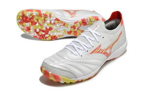chuteira-society-mizuno-morelia-neo-sala-tf-branca-vermelha-e-amarela-2